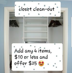 Closet clean-out sale